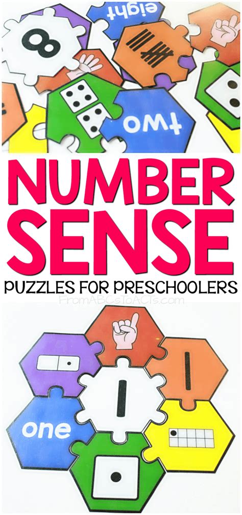 Free Printable Number Sense Puzzles For 1 5 Printable Puzzles For Preschool - Printable Puzzles For Preschool