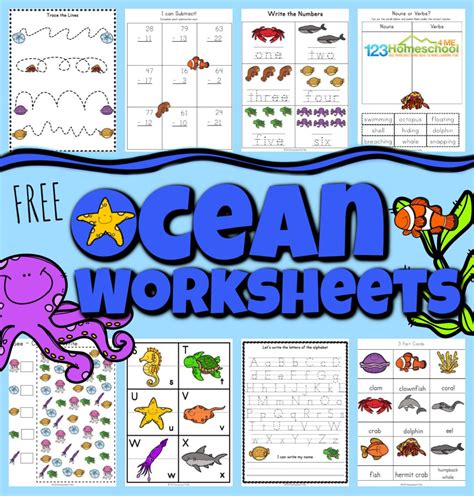 Free Printable Ocean Worksheets For Kids 123 Homeschool Ocean Worksheets For Kindergarten - Ocean Worksheets For Kindergarten