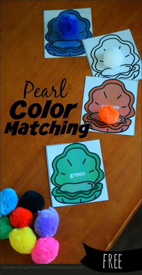 Free Printable Pearl Color Matching Activities Kindergarten Color Matching Worksheet - Kindergarten Color Matching Worksheet