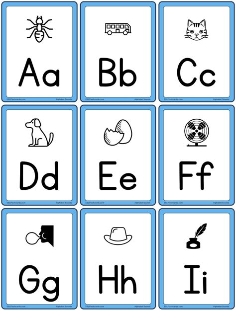 Free Printable Phonics Letter Sound Flashcards For Kids Printable Alphabet Phonics Sounds Chart - Printable Alphabet Phonics Sounds Chart