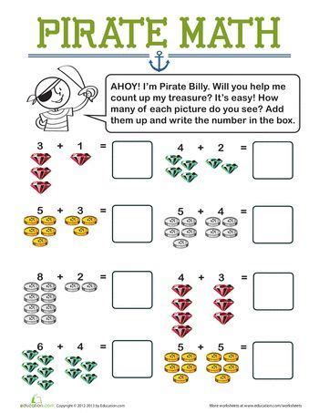 Free Printable Pirate Math Worksheets Homeschool Preschool Pirate Math Worksheets - Pirate Math Worksheets