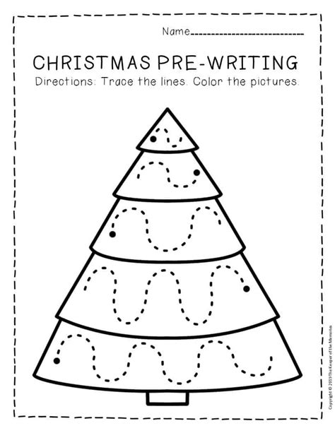 Free Printable Pre Writing Christmas Preschool Worksheets Preschool Christmas Worksheet - Preschool Christmas Worksheet