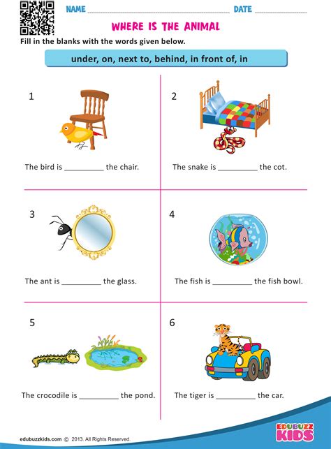 Free Printable Preposition Exercises Worksheets Preposition Kindergarten Worksheets - Preposition Kindergarten Worksheets