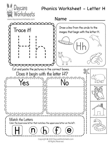 Free Printable Preschool Letter H Worksheets About Preschool H Worksheets For Preschool - H Worksheets For Preschool