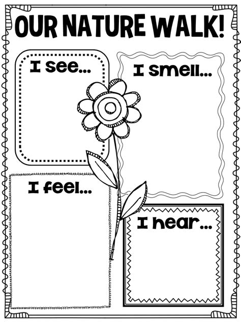 Free Printable Quot On My Walk Quot Observation Nature Walk Observation Sheet - Nature Walk Observation Sheet