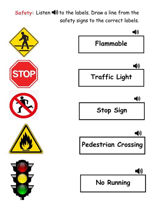Free Printable Safety Signs Worksheets Free Printable Safety Signs Worksheet - Safety Signs Worksheet