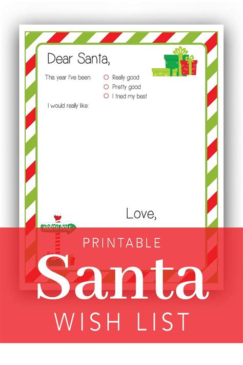 Free Printable Santa Lists And Letters Glitter On Santa Wish List Letter - Santa Wish List Letter