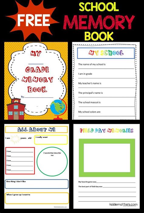 Free Printable School Memory Book With Pdf Template 2nd Grade Memory Book - 2nd Grade Memory Book
