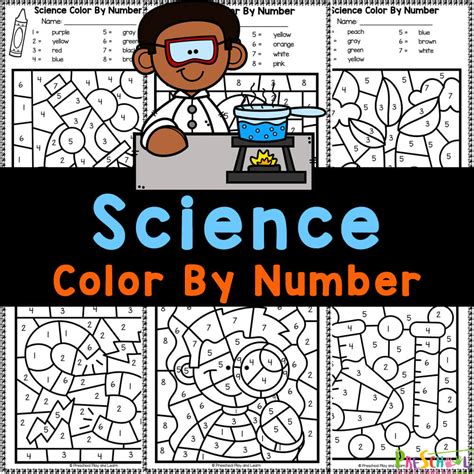 Free Printable Science Color By Number Worksheets Printable Science For Preschoolers - Printable Science For Preschoolers