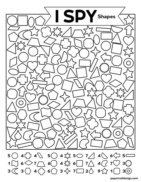 Free Printable Shape I Spy Activity For Preschoolers Hexagon Worksheets For Preschool - Hexagon Worksheets For Preschool