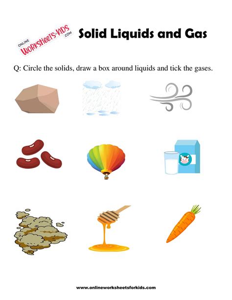Free Printable Solids Liquids And Gases Worksheets Quizizz Solids Liquids And Gases Worksheet - Solids Liquids And Gases Worksheet