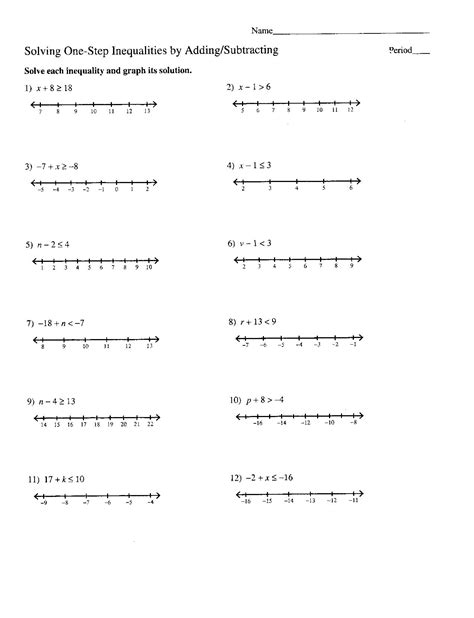 Free Printable Solving Inequalities Worksheets For 6th Grade Inequalities Worksheets 6th Grade - Inequalities Worksheets 6th Grade