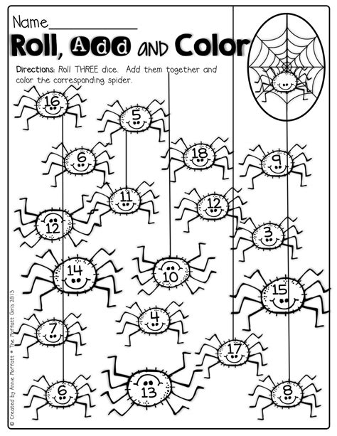 Free Printable Spider Counting Worksheets For Preschool Halloween Spider Coloring Worksheet Preschool - Halloween Spider Coloring Worksheet Preschool