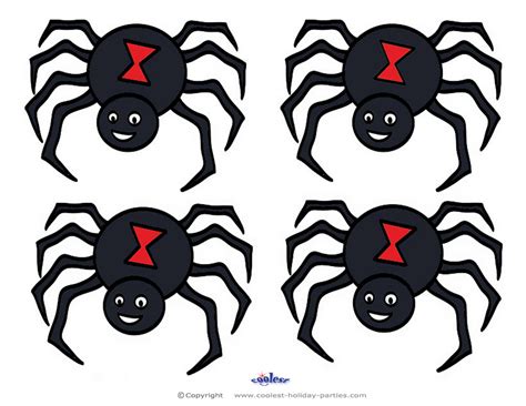 Free Printable Spider Template Pjs And Paint Cut Out Spider Template - Cut Out Spider Template