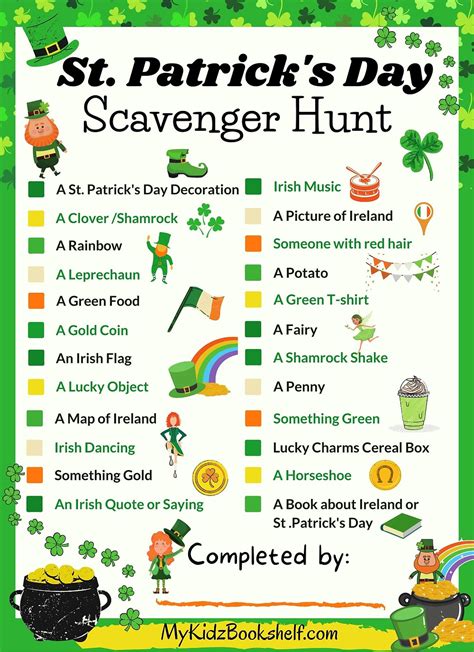 Free Printable St Patricks Day Scavenger Hunt Clues First Day Of School Scavenger Hunt - First Day Of School Scavenger Hunt