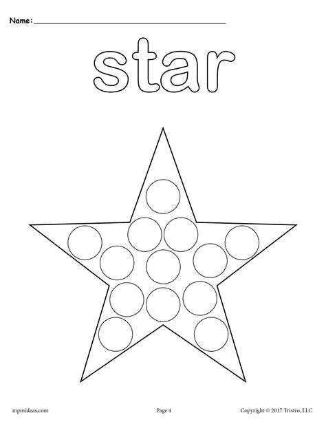 Free Printable Star Shape Worksheets For Preschool Star Shape For Kids - Star Shape For Kids