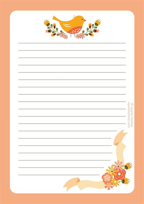 Free Printable Stationery And Lined Letter Writing Paper Writing Paper Template Printable - Writing Paper Template Printable