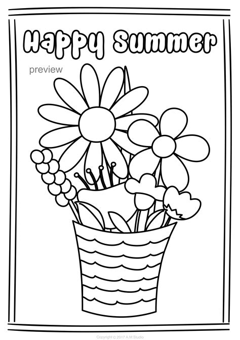 Free Printable Summer Coloring Pages For Kids The Summer Color Sheets For Preschool - Summer Color Sheets For Preschool