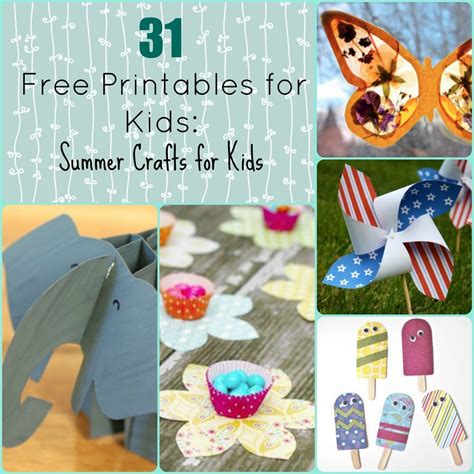 Free Printable Summer Crafts