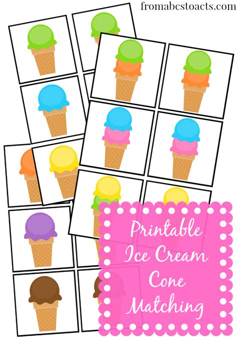 Free Printable Summer Ice Cream Math Activity With Ice Cream Worksheets For Preschool - Ice Cream Worksheets For Preschool