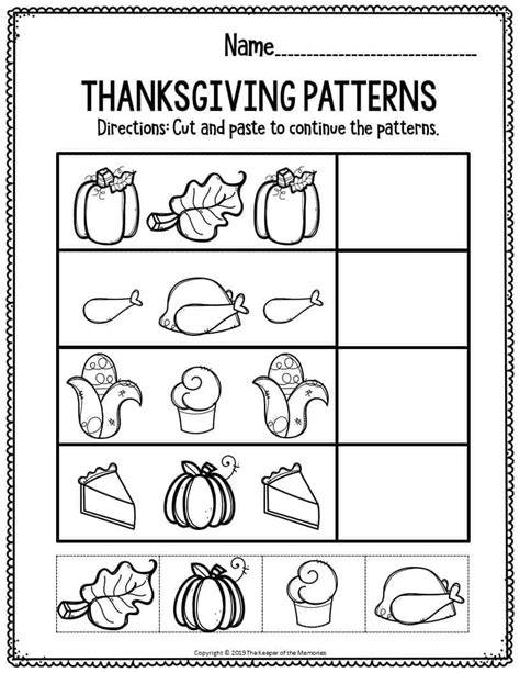 Free Printable Thanksgiving Worksheets Homeschool Preschool Thanksgiving Preschool Worksheets Printables - Thanksgiving Preschool Worksheets Printables