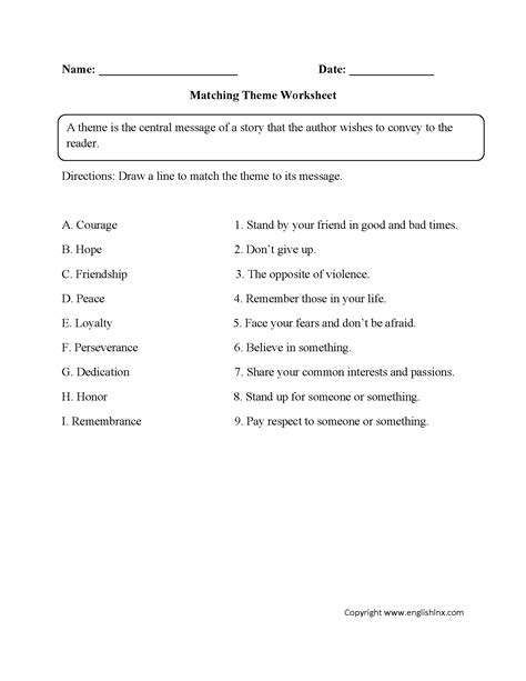 Free Printable Themes Worksheets For 4th Grade Quizizz Theme 4t Grade Worksheet - Theme 4t Grade Worksheet