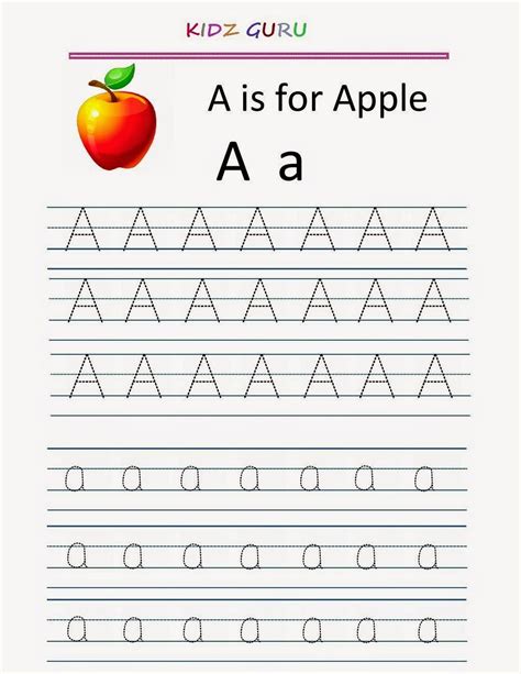 Free Printable Tracing Letter A Worksheet Kiddoworksheets Trace The Letter A Worksheet - Trace The Letter A Worksheet