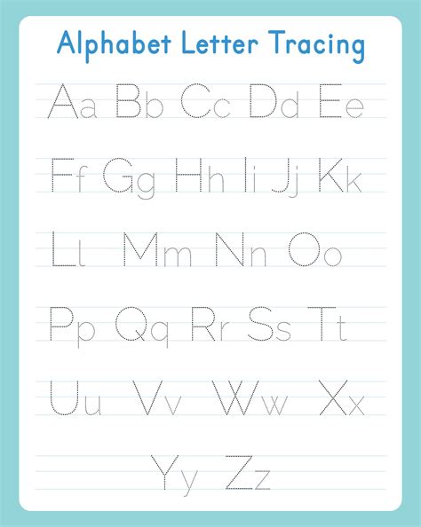 Free Printable Tracing Letter Worksheets Pretty Letters To Trace - Pretty Letters To Trace