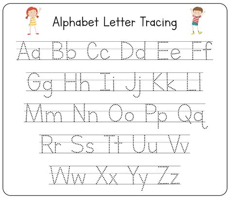 Free Printable Tracing Letters Letter Tracing Lowercase Abc Large Alphabet Letters For Tracing - Large Alphabet Letters For Tracing