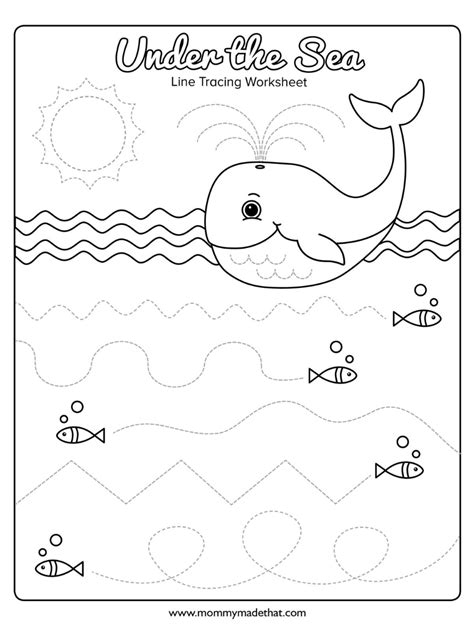 Free Printable Tracing Ocean Preschool Worksheets The Keeper Ocean Worksheet Preschool  - Ocean Worksheet Preschool'