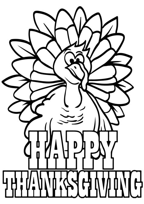 Free Printable Turkey Coloring Pages Crafts Kids Love Picture Of A Turkey To Color - Picture Of A Turkey To Color