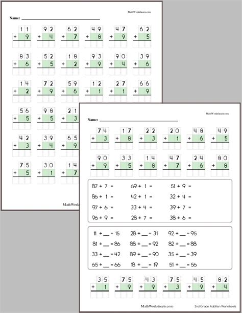 Free Printable Two Digit Addition Math Games For Adding Two Digit Numbers First Grade - Adding Two Digit Numbers First Grade