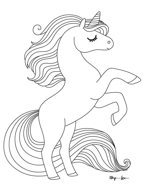 Free Printable Unicorn Coloring Pictures