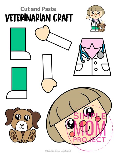 Free Printable Veterinarian Craft Template Simple Mom Project Vet Worksheet  Preschool - Vet Worksheet [preschool
