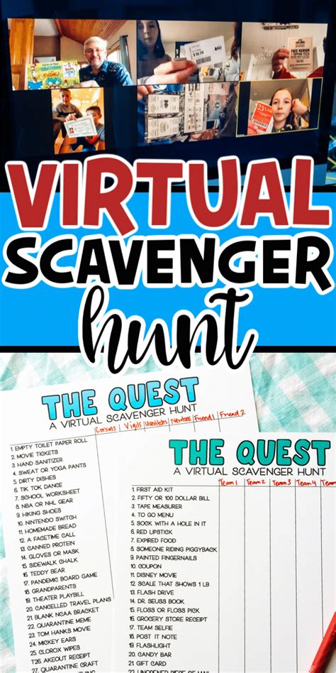 Free Printable Virtual Scavenger Hunt Ideas Play Party Printable Internet Scavenger Hunt - Printable Internet Scavenger Hunt