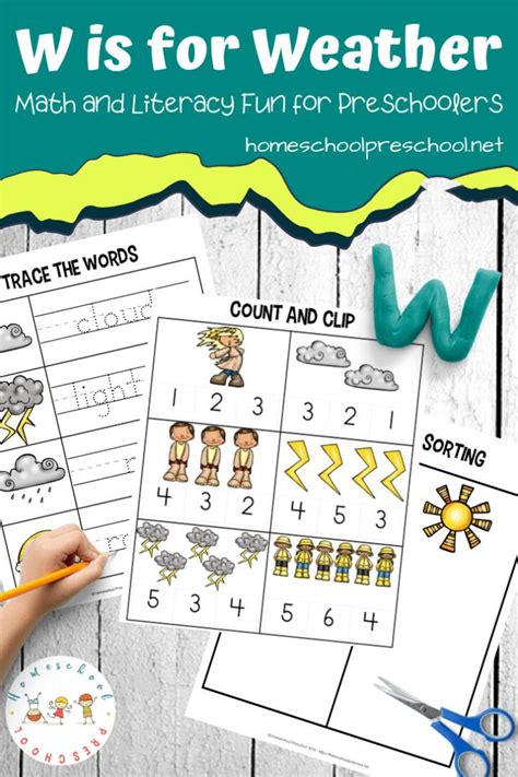 Free Printable W Is For Weather Worksheets For Weather Worksheets Preschool - Weather Worksheets Preschool