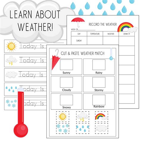Free Printable Weather Activities For Kids The Keeper Today S Weather Report Worksheet Preschool - Today's Weather Report Worksheet Preschool
