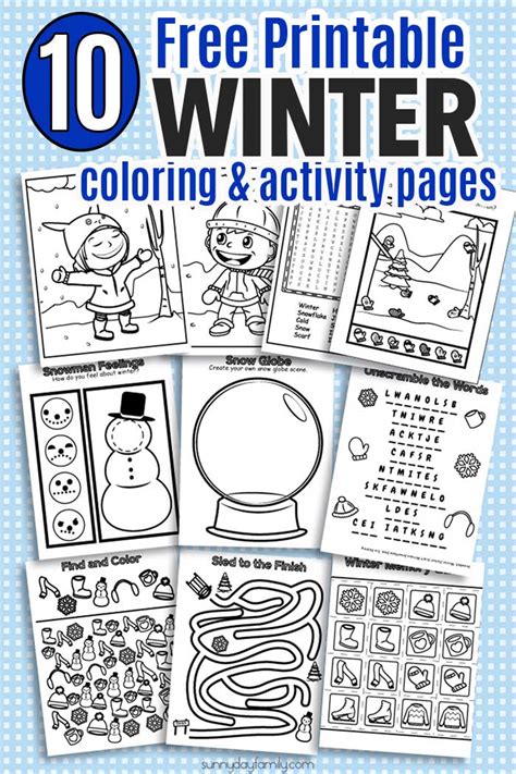 Free Printable Winter Activity Sheets