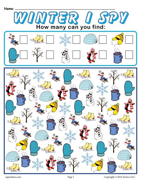 Free Printable Winter Activity Sheets Little Bins For Winter Activities Worksheet - Winter Activities Worksheet