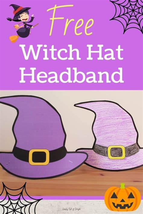 Free Printable Witch Hat Headband Craft The Artisan Witch Hat Template Printable - Witch Hat Template Printable