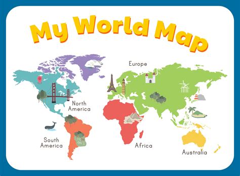 Free Printable World Map For Kids Geography Resources World Map Worksheet - World Map Worksheet