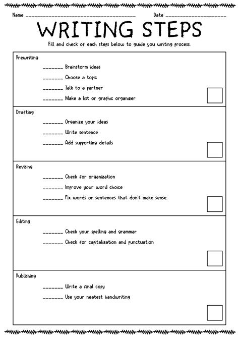 Free Printable Writing Process Worksheets For 4th Grade Writing Worksheets For 4th Grade - Writing Worksheets For 4th Grade