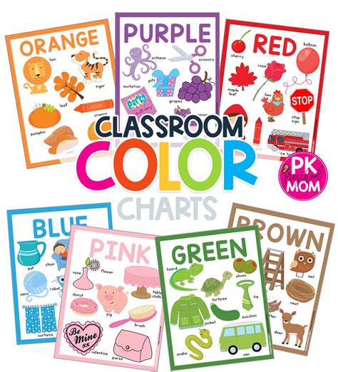 Free Printables Color Charts Preschool Mom Color Chart For Kindergarten - Color Chart For Kindergarten