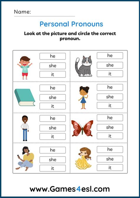 Free Pronouns Worksheets Edhelper Com Second Grade Pronouns Worksheet - Second Grade Pronouns Worksheet