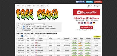 free proxy list cz