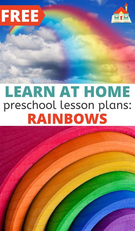 Free Rainbow Preschool Lesson Plans Stay At Home Rainbow Science For Preschool - Rainbow Science For Preschool