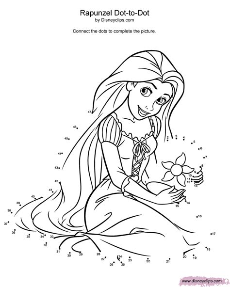 Free Rapunzel Connect The Dots 1 20 Activity Join The Dots 1 To 20 - Join The Dots 1 To 20