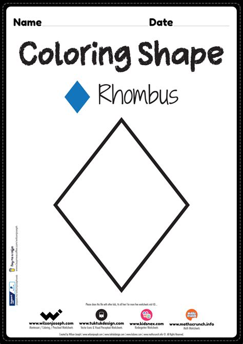 Free Rhombus Shape Activities For Preschool Children Rhombus Halloween Preschool Worksheet - Rhombus Halloween Preschool Worksheet