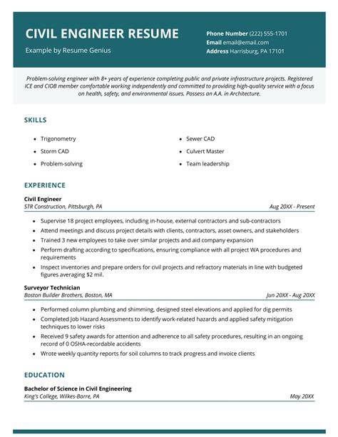 free sample civil engineer experience certificate