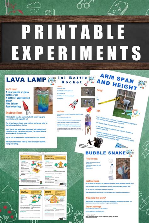 Free Science Printable Experiment Instructions Science Print - Science Print